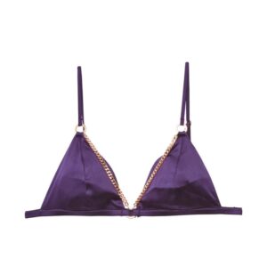Fleur Du Mal Chain Luxe triangle bra
