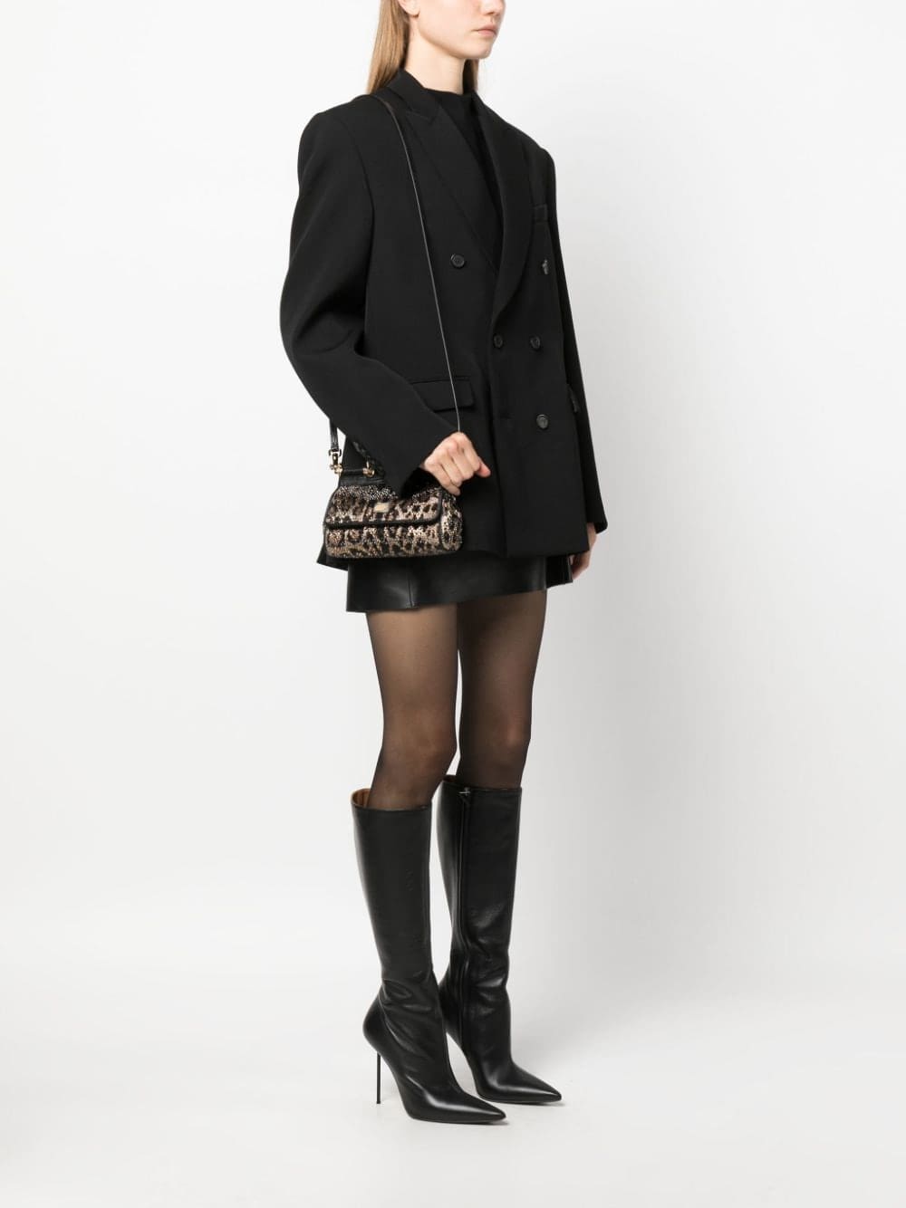 Dolce & Gabbana medium Sicily embellished leather bag - Image 2