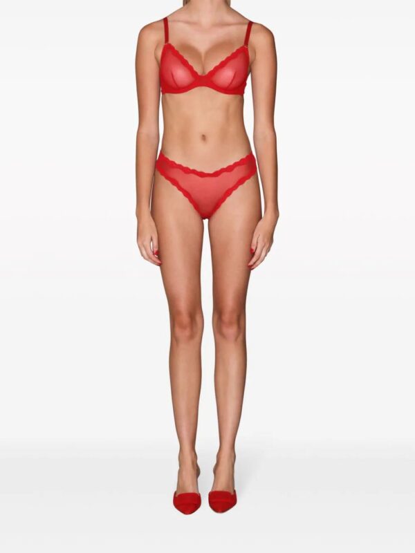Fleur Du Mal  lace-detail underwire-cup bra - Image 3