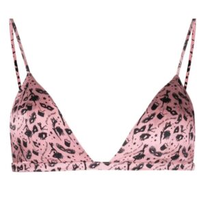 Fleur Du Mal  Luxe triangle-cup bra
