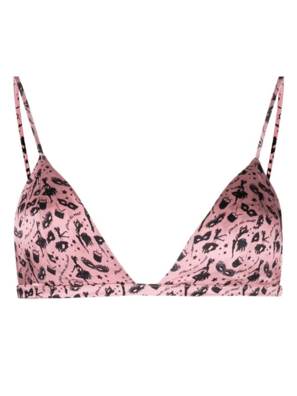 Fleur Du Mal  Luxe triangle-cup bra