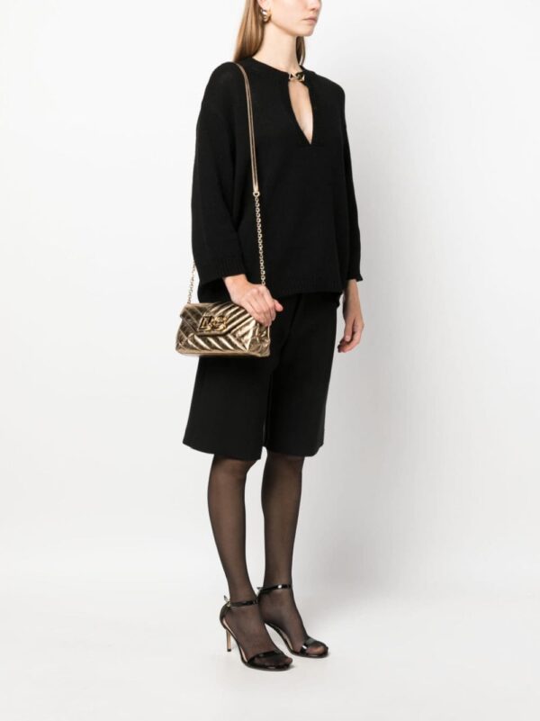 Dolce & Gabbana logo-plaque quilted leather shoulder bag - Image 2
