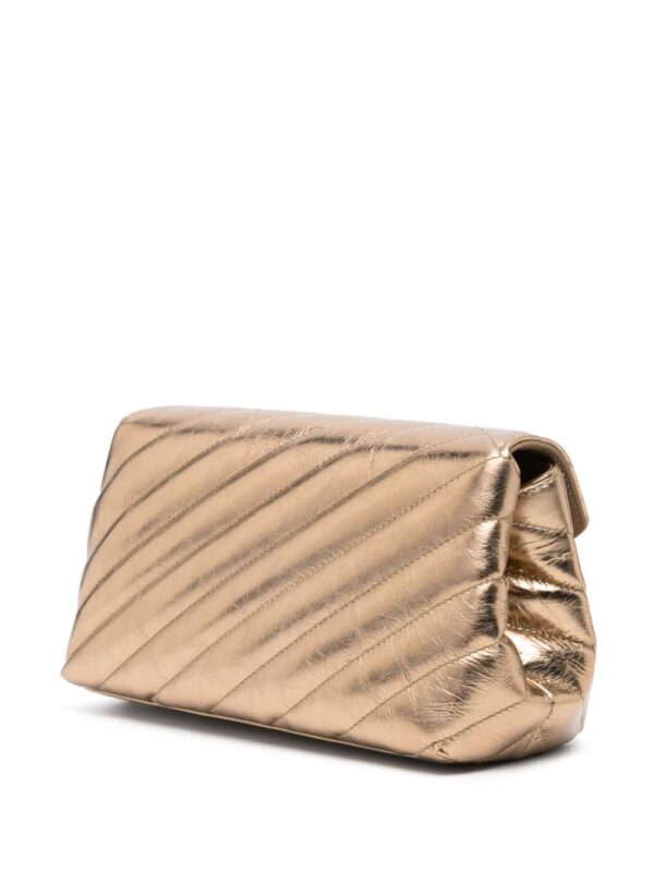 Dolce & Gabbana logo-plaque quilted leather shoulder bag - Image 3