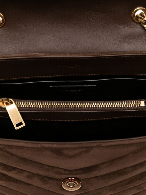Saint Laurent small Loulou suede shoulder bag - Image 5