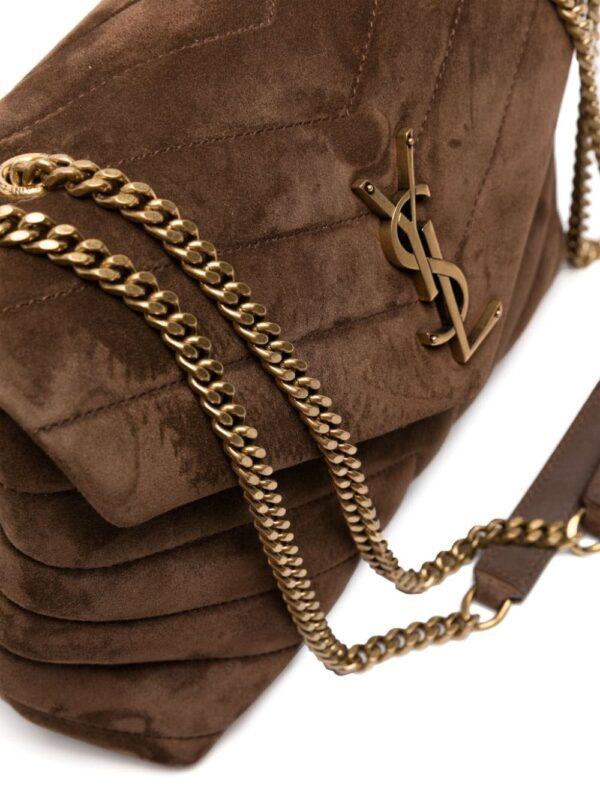 Saint Laurent small Loulou suede shoulder bag - Image 4