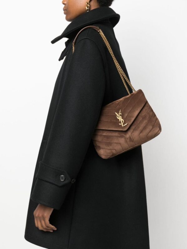 Saint Laurent small Loulou suede shoulder bag - Image 2