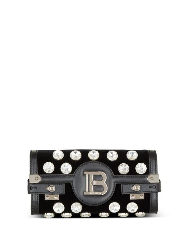 Balmain B-Buzz 23 embellished clutch bag