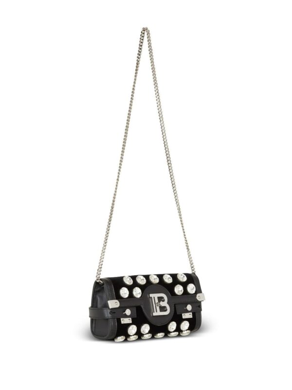 Balmain B-Buzz 23 embellished clutch bag - Image 4