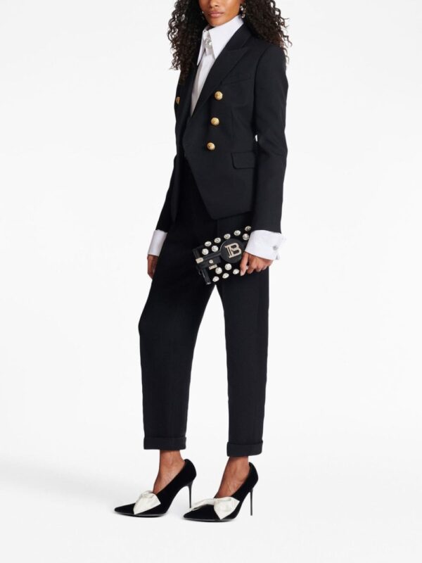 Balmain B-Buzz 23 embellished clutch bag - Image 2