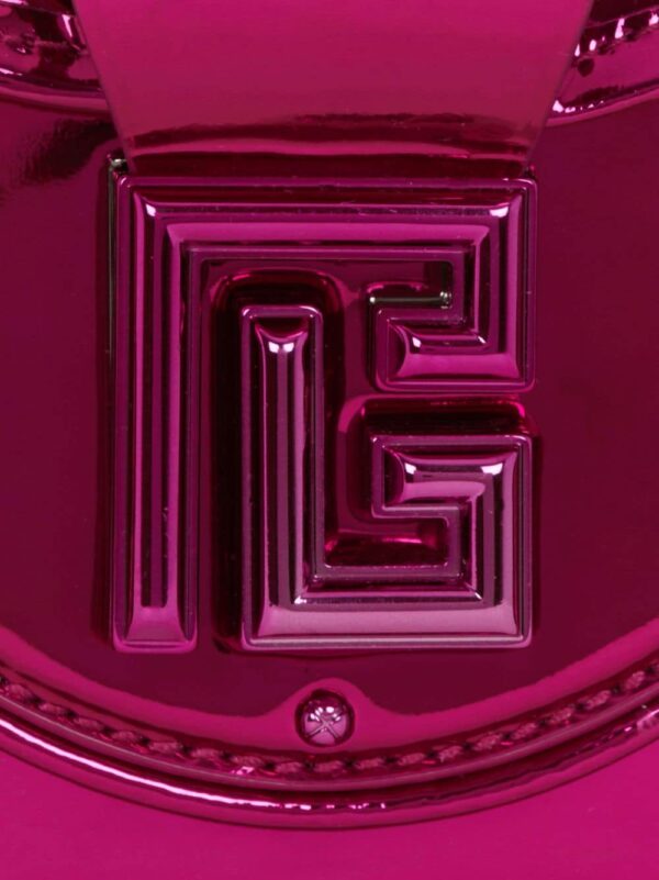 Balmain Blaze metallic leather clutch bag - Image 4