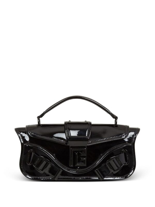 Balmain Blaze patent leather clutch bag