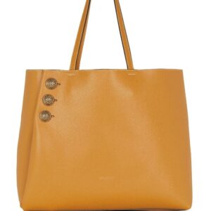 Balmain polished-finish tote bag