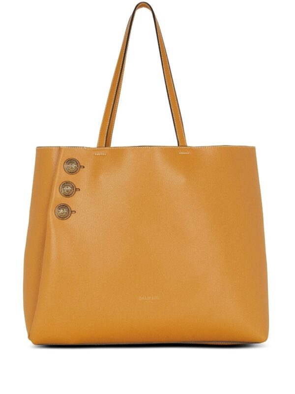 Balmain polished-finish tote bag