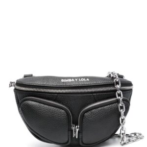Bimba y Lola  XS Pocket leather crossbody bag