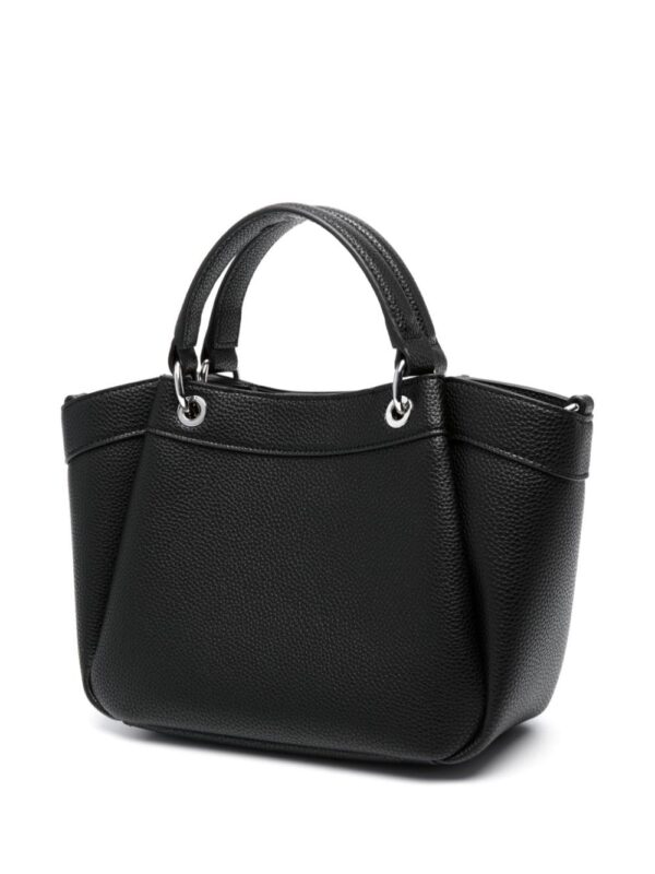 Armani Exchange  logo-debossed grained-texture tote bag - Image 3