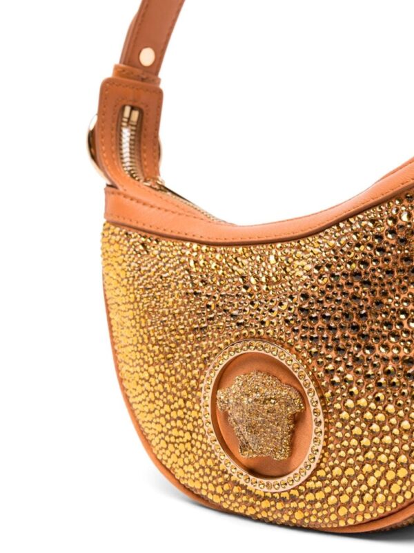 Versace Repeat crystal-embellished shoulder bag - Image 4