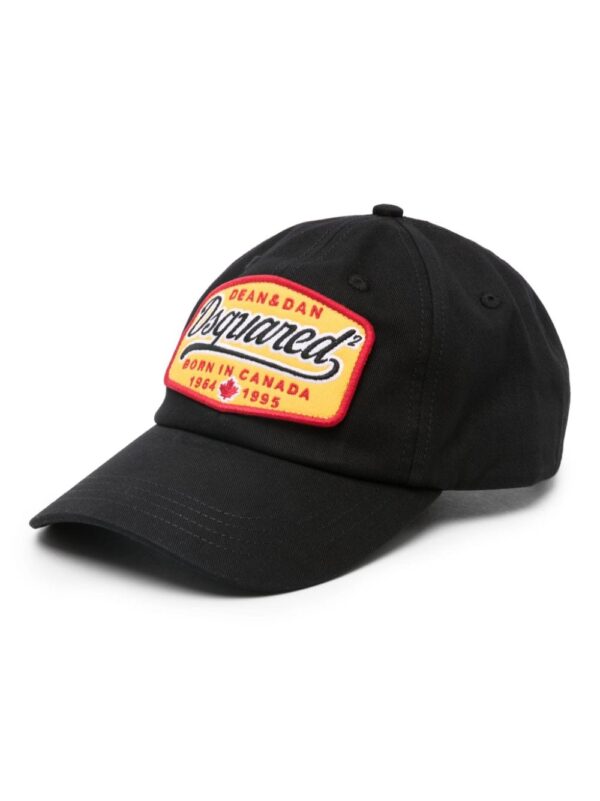 DSQUARED2 logo-patch cotton baseball cap