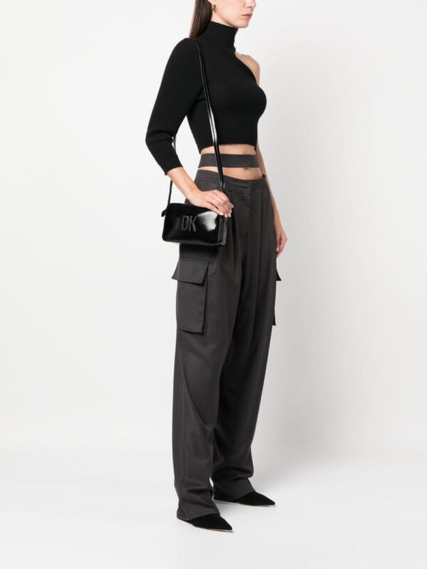 DKNY logo-plaque leather crossbody bag - Image 2
