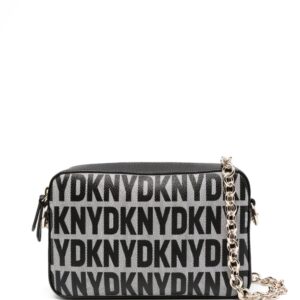 DKNY Sara logo-print leather crossbody bag