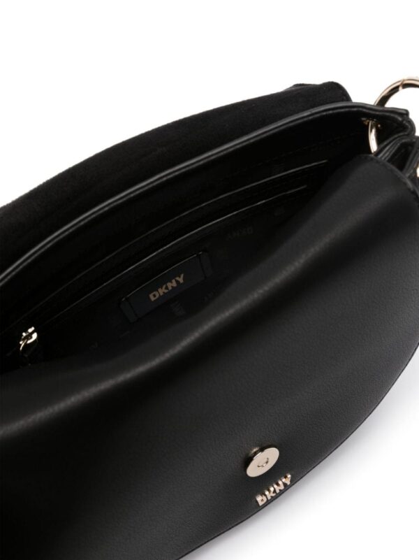 DKNY logo-lettering leather crossbody bag - Image 5