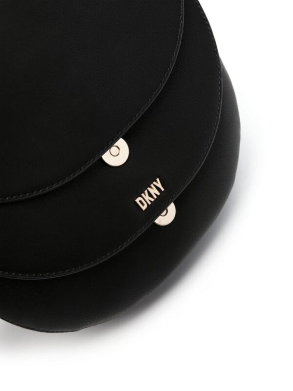 DKNY logo-lettering leather crossbody bag - Image 4