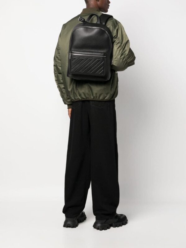 Off-White Diag-embossed leather backpack - Image 2