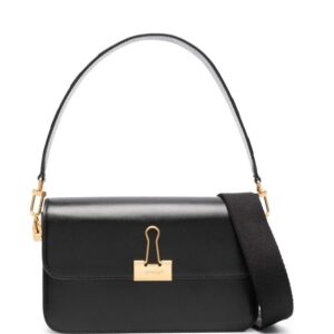Off-White Binder leather shoulder bag