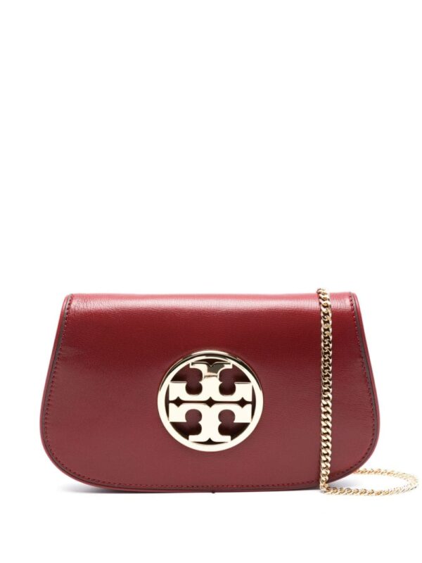 Tory Burch Double T-plaque leather shoulder bag