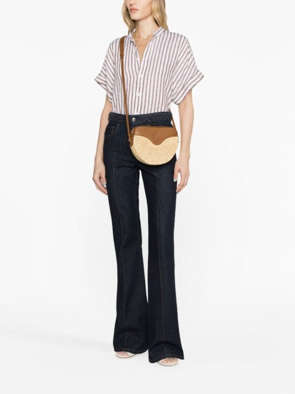 Saint Laurent Le Coeur raffia crossbody bag - Image 2