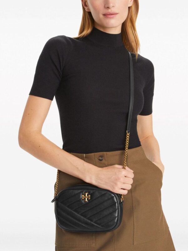 Tory Burch logo-plaque quilted crossbody bag - Image 2