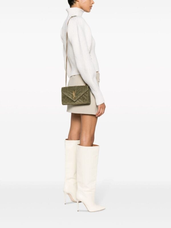 Saint Laurent Envelope quilted shoulder bag - Image 2