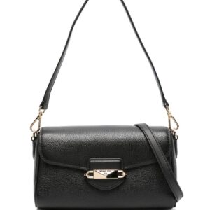 Michael Michael Kors Fleur logo-engraved leather shoulder bag