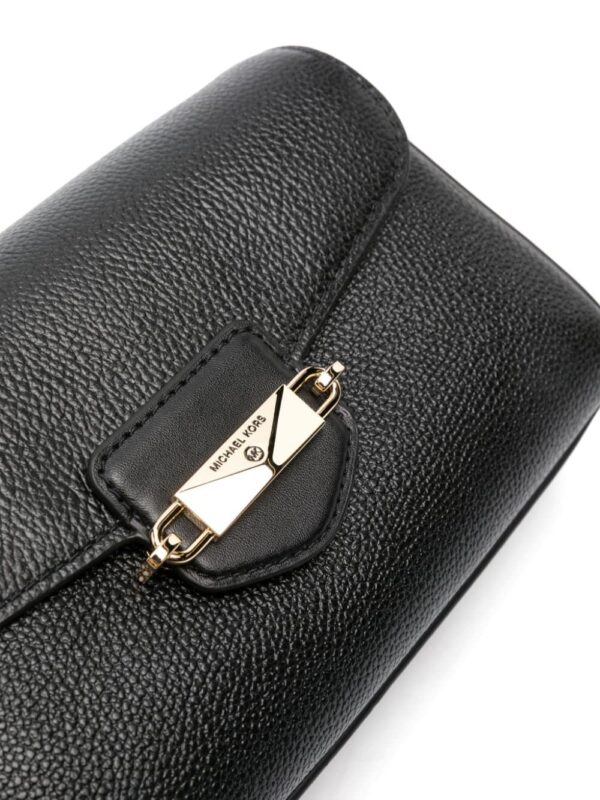 Michael Michael Kors Fleur logo-engraved leather shoulder bag - Image 4