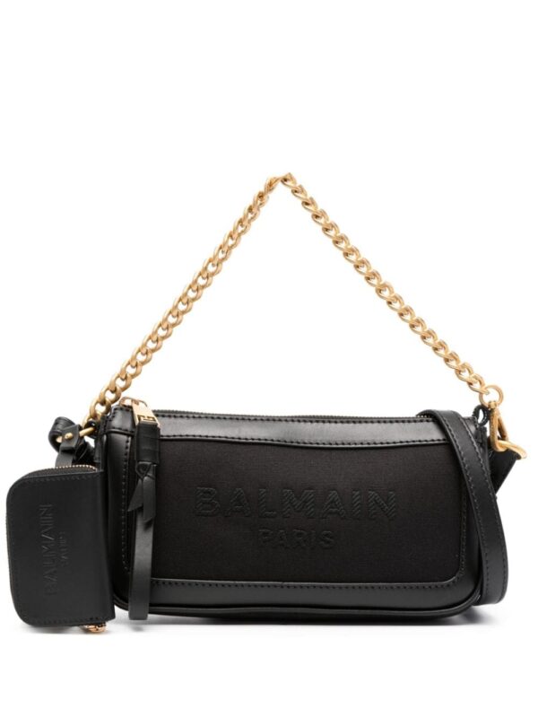 Balmain B-Army logo-embroidered shoulder bag