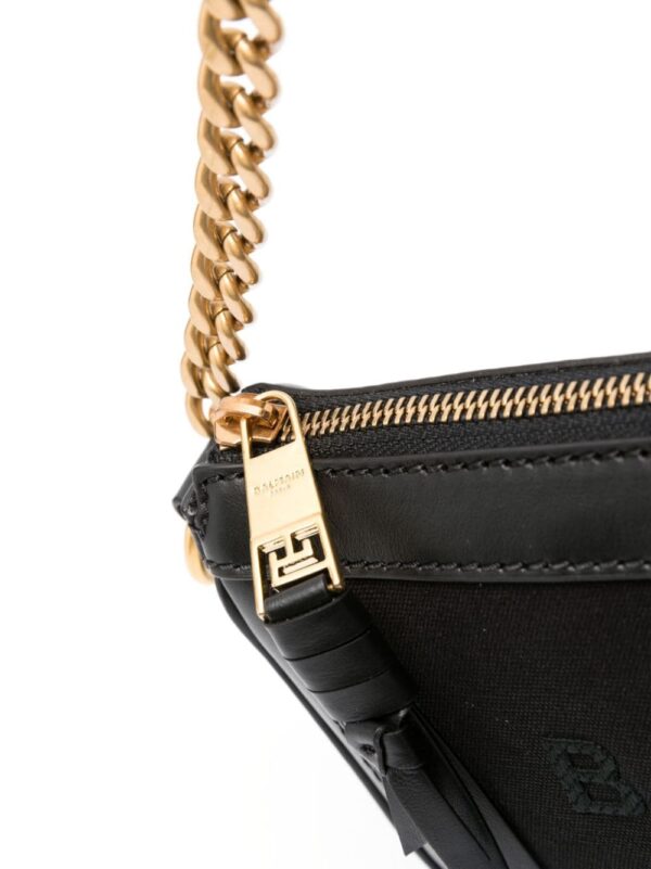 Balmain B-Army logo-embroidered shoulder bag - Image 4