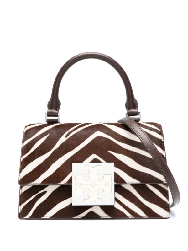 Tory Burch Bon Bon zebra-print mini bag