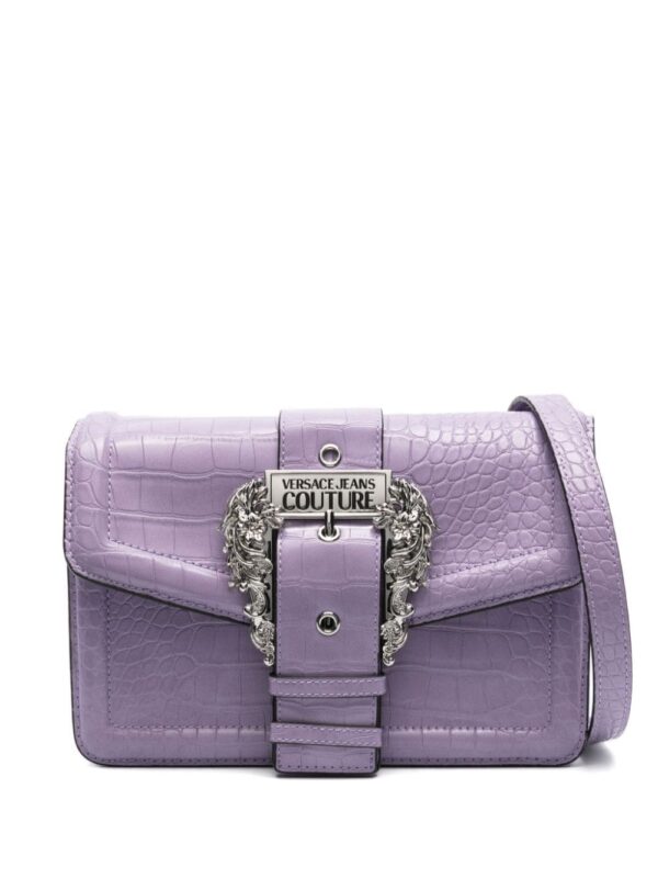 Versace Jeans Couture Baroque Buckle crocodile bag