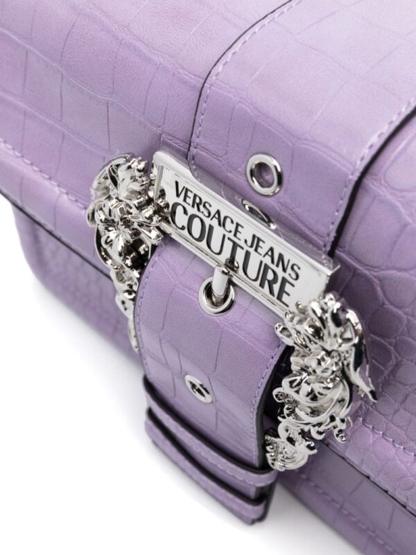 Versace Jeans Couture Baroque Buckle crocodile bag - Image 4