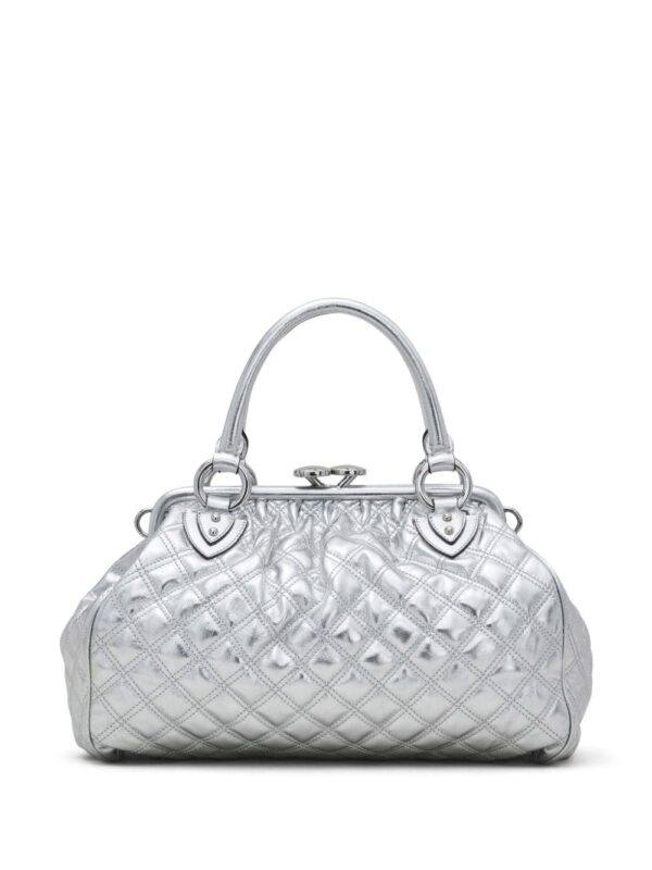 Marc Jacobs Re-Edition Quilted Metallic Leather Stam bag - Image 4