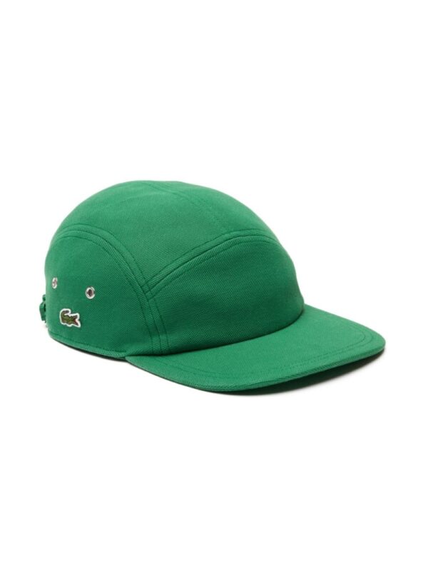 Lacoste logo-patch organic cotton cap - Image 3