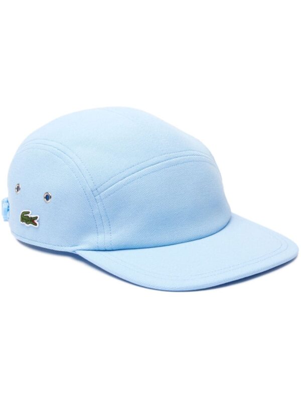 Lacoste logo-patch organic cotton cap