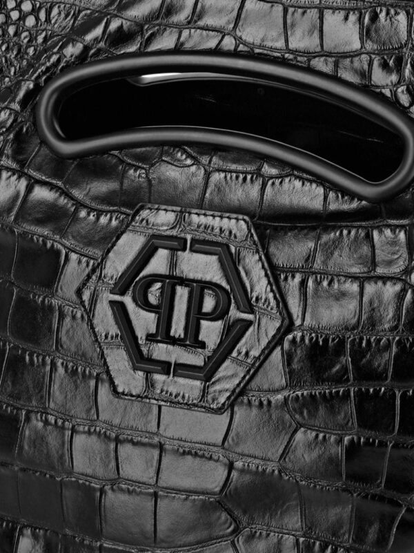 Philipp Plein logo-plaque crocodile-embossed tote bag - Image 4