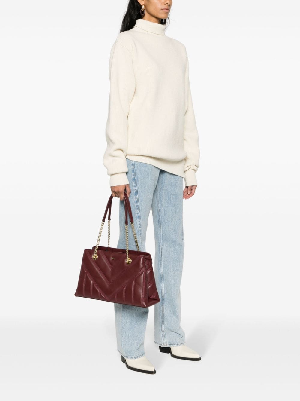 DKNY Becca quilted leather tote bag - Image 2