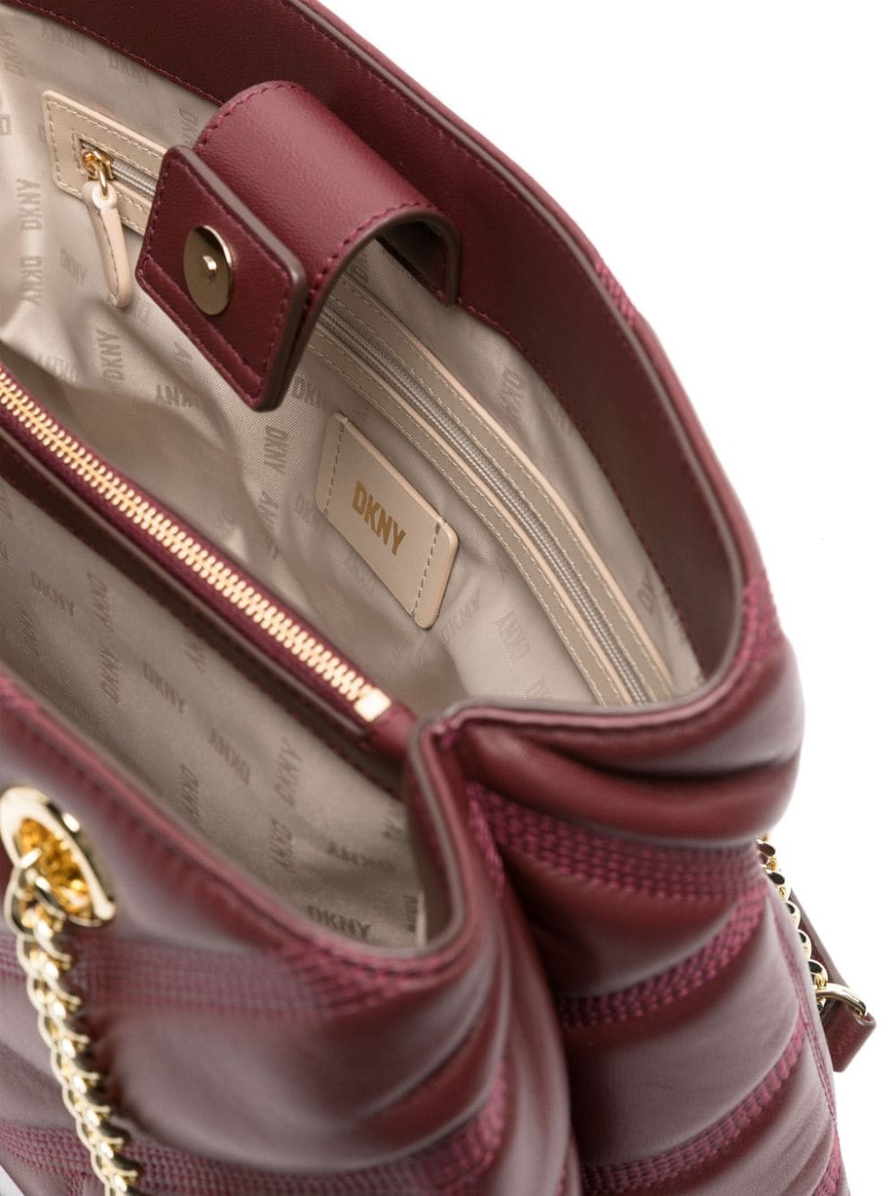 DKNY Becca quilted leather tote bag - Image 5