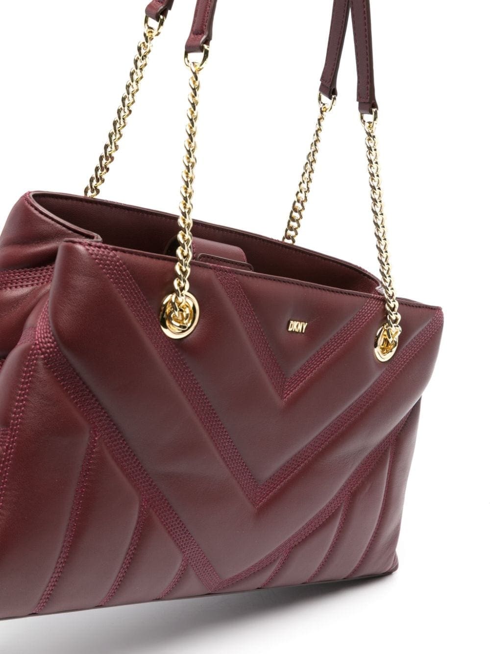 DKNY Becca quilted leather tote bag - Image 4