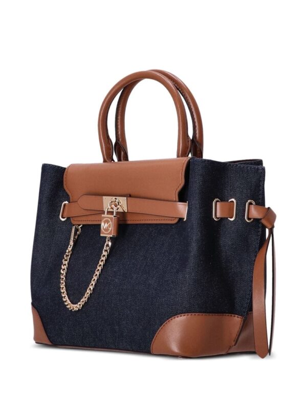 Michael Michael Kors padlock-detail denim tote bag - Image 3