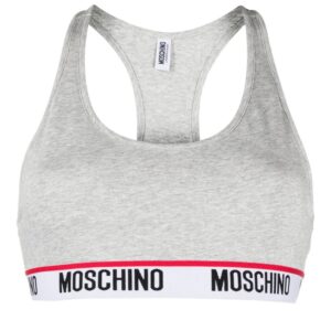 Moschino  logo-tape sports bra