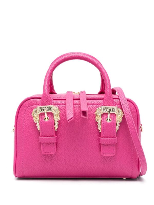 Versace Jeans Couture logo-engraved decorative-buckle tote bag