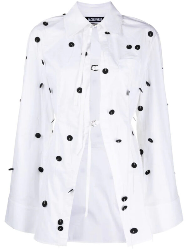 Jacquemus  La Chemise Lavoir Brodée embellished shirt