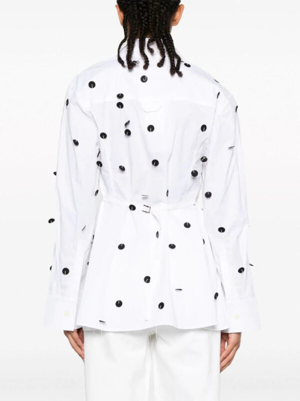 Jacquemus  La Chemise Lavoir Brodée embellished shirt - Image 4